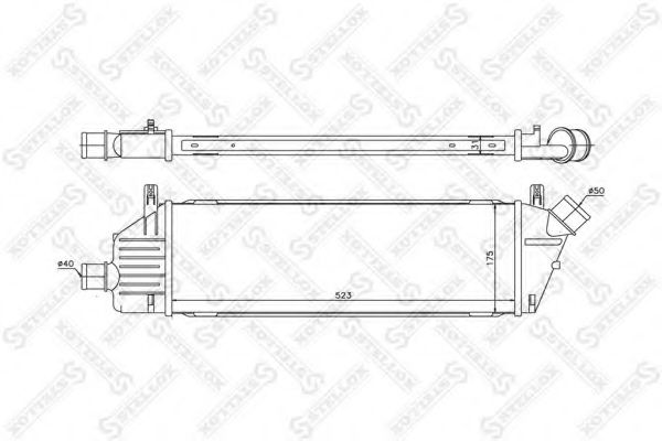 Интеркулер STELLOX 10-40223-SX