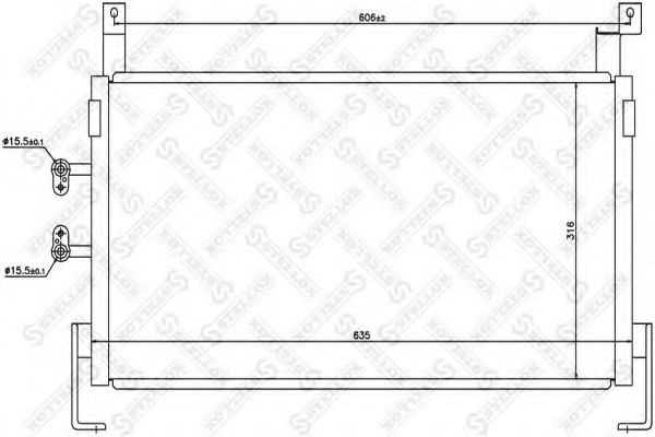 Конденсатор, кондиционер STELLOX 10-45080-SX