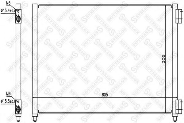 Конденсатор, кондиционер STELLOX 10-45085-SX