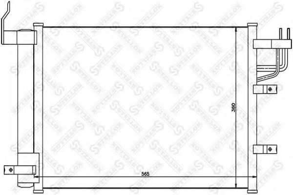 Конденсатор, кондиционер STELLOX 10-45113-SX