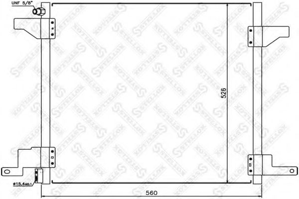 Конденсатор, кондиционер STELLOX 10-45129-SX