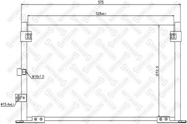 Конденсатор, кондиционер STELLOX 10-45155-SX