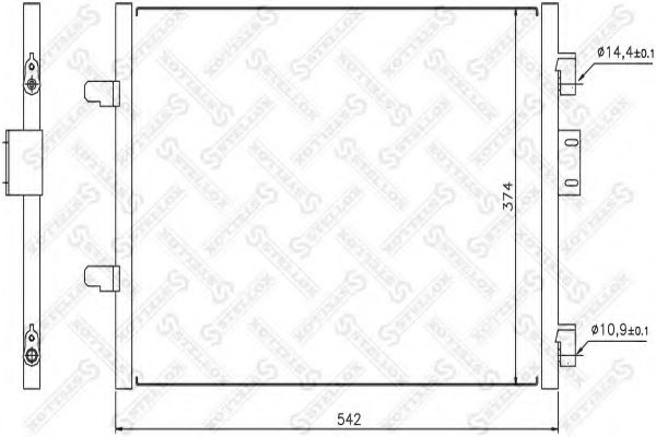 Конденсатор, кондиционер STELLOX 10-45196-SX