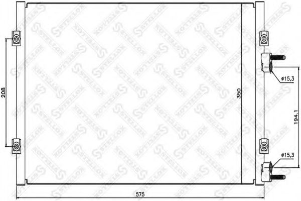 Конденсатор, кондиционер STELLOX 10-45406-SX