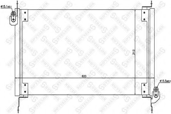 Конденсатор, кондиционер STELLOX 10-45422-SX