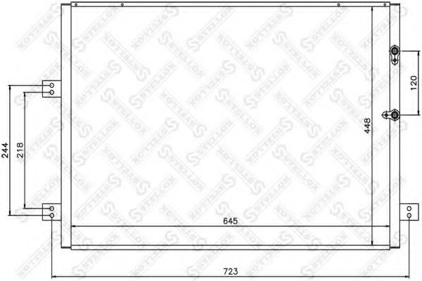 Конденсатор, кондиционер STELLOX 10-45534-SX