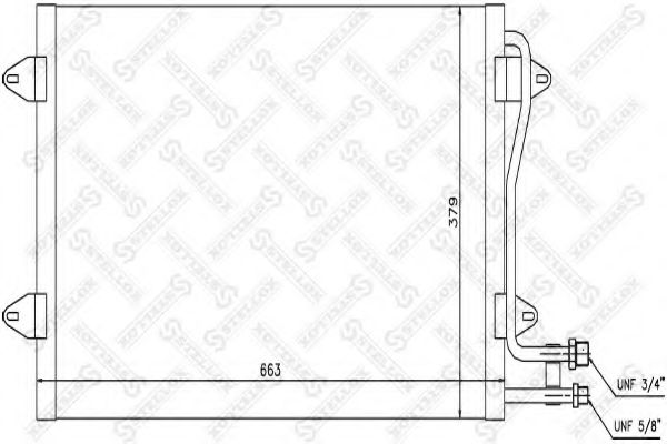 Конденсатор, кондиционер STELLOX 10-45542-SX