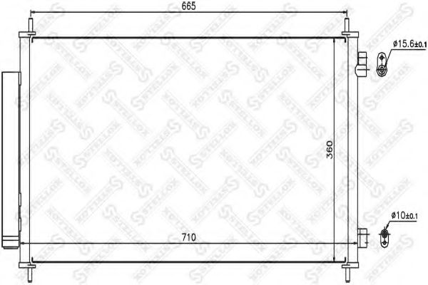 Конденсатор, кондиционер STELLOX 10-45646-SX