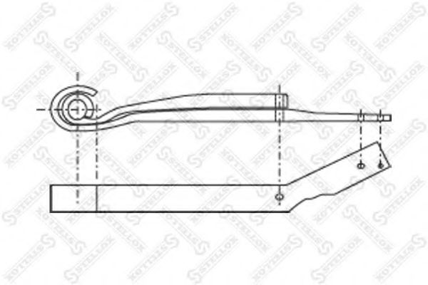 Многолистовая рессора STELLOX 84-55701-SX