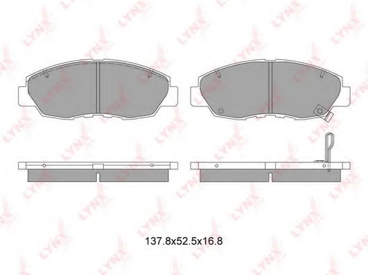 Комплект тормозных колодок, дисковый тормоз LYNXauto BD-3410