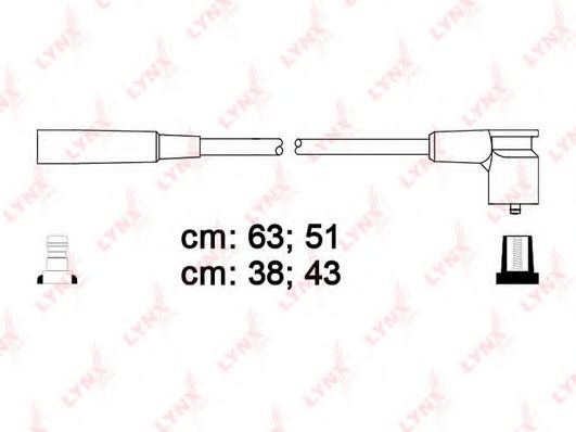 Комплект проводов зажигания LYNXauto SPC4612