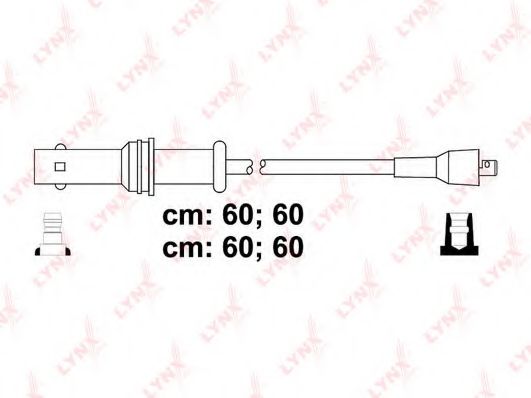 Комплект проводов зажигания LYNXauto SPC7107