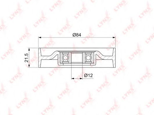 Натяжной ролик, поликлиновой  ремень LYNXauto PB-5052