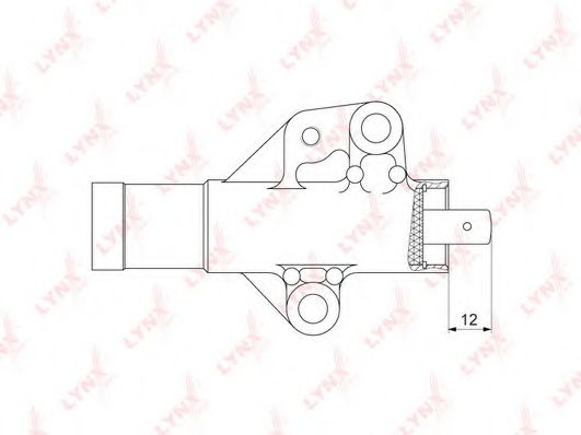 Успокоитель, зубчатый ремень LYNXauto PT-1037
