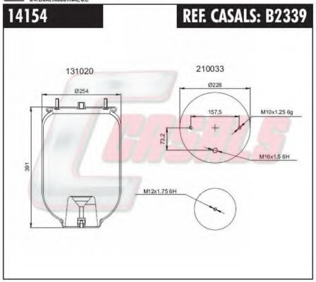 Кожух пневматической рессоры AIRTECH 34154