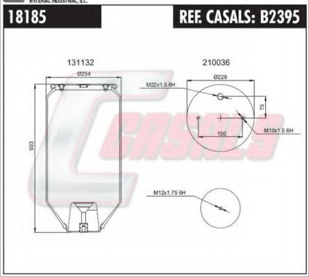 Кожух пневматической рессоры FA1 18185