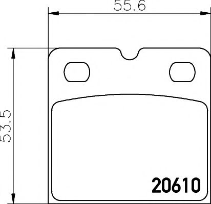 Комплект тормозных колодок, дисковый тормоз HELLA PAGID 8DB 355 005-301