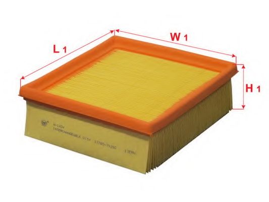 Воздушный фильтр SAKURA  Automotive A-1434