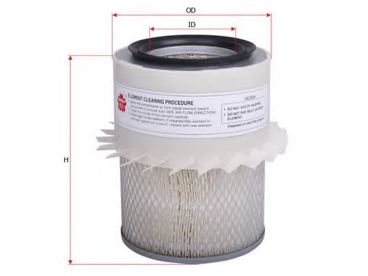 Воздушный фильтр SAKURA  Automotive AS-1201