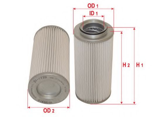 Фильтр, Гидравлическая система привода рабочего оборудования SAKURA  Automotive H55310