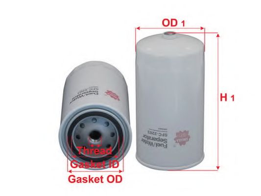 Топливный фильтр SAKURA  Automotive SFC-2203