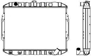 Радиатор, охлаждение двигателя SAKURA  Automotive 1321-0309