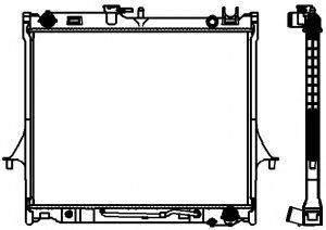 Радиатор, охлаждение двигателя SAKURA  Automotive 3241-1015