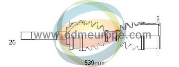 Приводной вал ODM-MULTIPARTS 18-001540