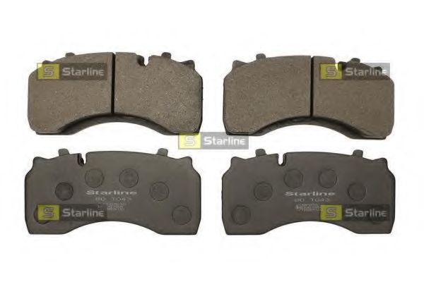 Комплект тормозных колодок, дисковый тормоз STARLINE BD T043