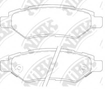 Комплект тормозных колодок, дисковый тормоз NiBK PN51007