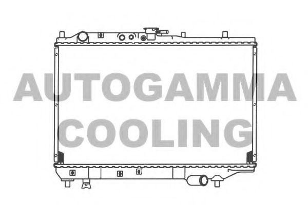 Радиатор, охлаждение двигателя AUTOGAMMA 102135