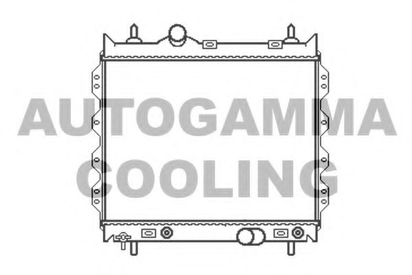 Радиатор, охлаждение двигателя AUTOGAMMA 102861