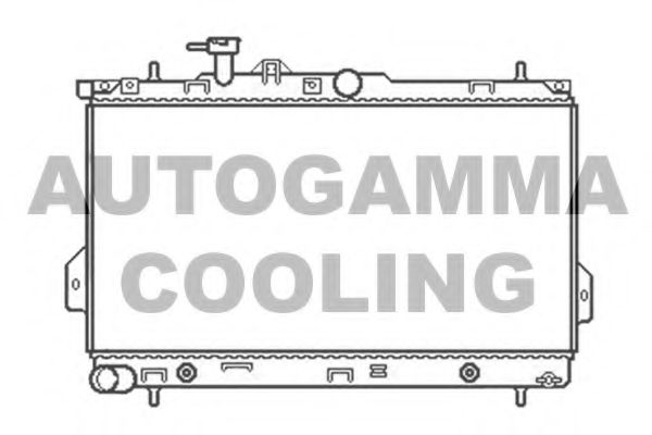 Радиатор, охлаждение двигателя AUTOGAMMA 104067