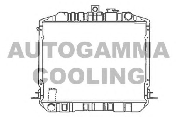 Радиатор, охлаждение двигателя AUTOGAMMA 104728