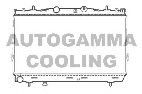 Радиатор, охлаждение двигателя AUTOGAMMA 105042
