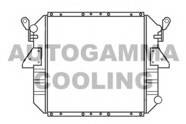 Радиатор, охлаждение двигателя AUTOGAMMA 105286