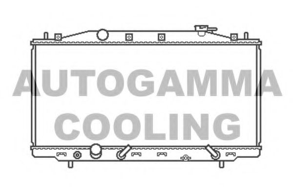 Радиатор, охлаждение двигателя AUTOGAMMA 105407