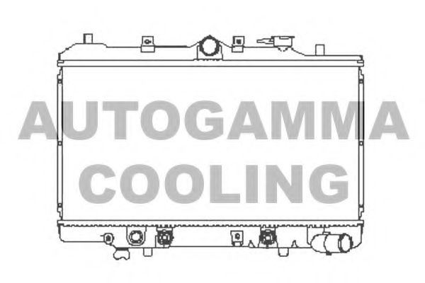 Радиатор, охлаждение двигателя AUTOGAMMA 105520