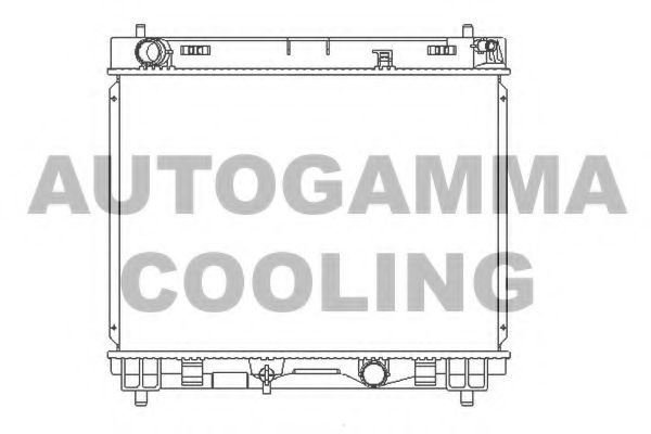 Радиатор, охлаждение двигателя AUTOGAMMA 105909