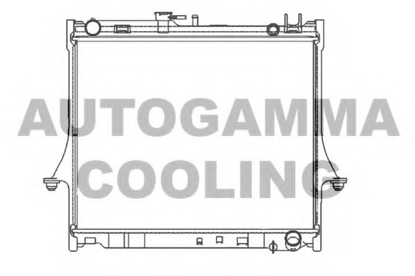 Радиатор, охлаждение двигателя AUTOGAMMA 107325