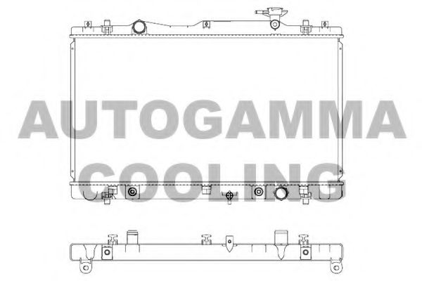 Радиатор, охлаждение двигателя AUTOGAMMA 107327