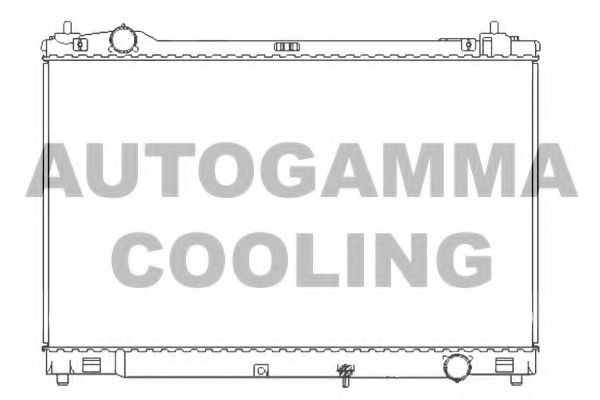 Радиатор, охлаждение двигателя AUTOGAMMA 107228