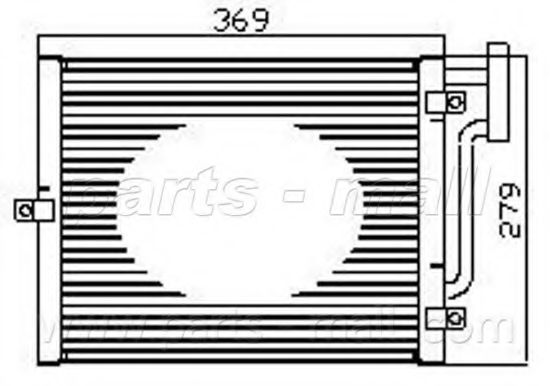 Конденсатор, кондиционер PARTS-MALL PXNCX-056X