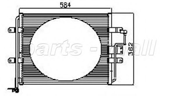 Конденсатор, кондиционер PARTS-MALL PXNCX-074T