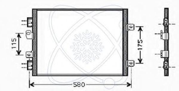 Конденсатор, кондиционер ELECTRO AUTO 30R0064