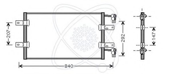 Конденсатор, кондиционер ELECTRO AUTO 30W0033