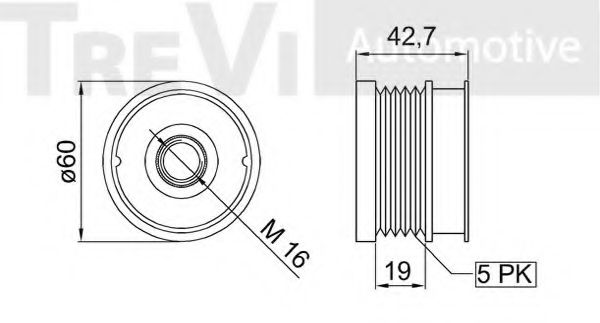 Механизм свободного хода генератора BERTOLOTTI 18233