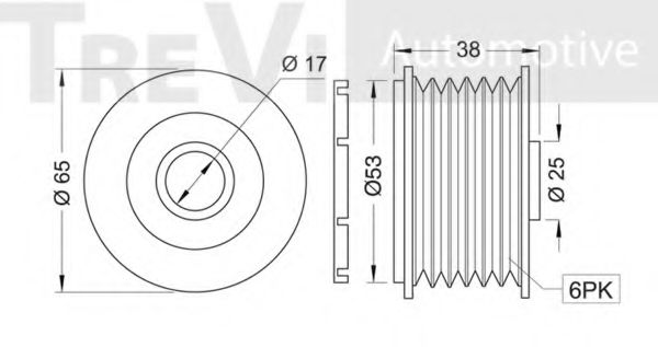 Механизм свободного хода генератора BERTOLOTTI 70108