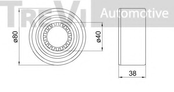 Комплект подшипника ступицы колеса TREVI AUTOMOTIVE 42171