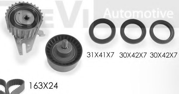 Комплект ремня ГРМ TREVI AUTOMOTIVE KD1255S1